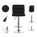 Ver imagem 2 de Kit 02 Banquetas Alta Estofada Para Cozinha Vox F03 Preto - Lyam Decor
