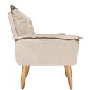 Ver imagem 4 de Poltrona Opala para Amamentação Decorativa Tecido Suede Para, Quarto,sala de Estar, Recepção Pés Pal