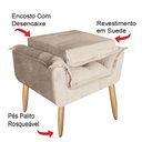 Ver imagem 7 de Poltrona Opala para Amamentação Decorativa Tecido Suede Para, Quarto,sala de Estar, Recepção Pés Pal