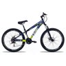 Bicicleta Aro 26 Vikingx 21V Shimano Freio A Disco Aro Vmaxx - Preto com Verde - 1