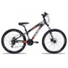 Bicicleta Aro 26 Vikingx 21V Index Disco Vmaxx Spinner - Roxo com Laranja - 1