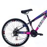 Bicicleta Aro 26 Vikingx 21V Shimano Freio Hidráulico - Preto com Rosa - 2