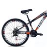 Bicicleta Aro 26 Vikingx 21V Freio Hidráulico Shimano Completo - Roxo com Laranja - 2