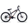 Bicicleta Aro 26 Vikingx 21V Freio Hidr Shimano Vmax Spinner - Roxo com Laranja - 1