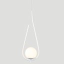 Ver imagem 3 de Kit 2 Pendentes Lustre On Drop Branco Globo de Vidro Branco