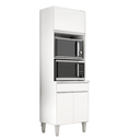 Ver imagem 1 de Armário Paneleiro Duplo Torre Quente 2 Portas Andreia Ajl Móveis:branco