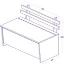 Ver imagem 2 de Caixa de Lenha Porta Treco Carvalho Montreal Completa Móveis