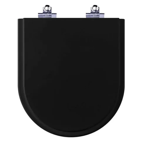 Tampa De Vaso Com Amortecedor Smart Noite Preto Fosco