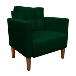 Kit Sofá Retrô Namoradeira 2 Lugares e 2 Poltronas Livia Suede Verde - D'Rossi - 4