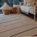 Ver imagem 3 de Tapete Tear Artesanal Design Linhas Mostarda Terra 150x200