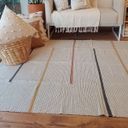 Ver imagem 1 de Tapete Tear Artesanal Design Linhas Mostarda Terra 150x200