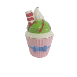 Pote de Porcelana Sundae Com Tampa RO - 3 Pote de Porcelana Sundae Com Tampa RO - 3