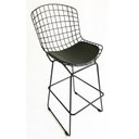 Ver imagem 3 de Kit 2 Banquetas BERTOIA preta altura 70cm - Direto de Fábrica