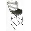 Ver imagem 1 de Banqueta Alta Bertoia preta altura 70cm - Direto de Fábrica
