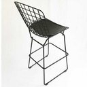 Ver imagem 3 de Banqueta Alta Bertoia preta altura 70cm - Direto de Fábrica