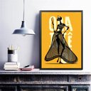 Ver imagem 2 de Quadro Poster Candomblé Oxum 33x24cm:madeira Branca