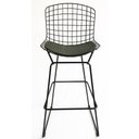 Ver imagem 2 de Kit 4 Banquetas BERTOIA preta altura 70cm - Direto de Fábrica