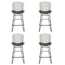 Ver imagem 1 de Kit 4 Banquetas BERTOIA preta altura 70cm - Direto de Fábrica