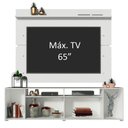 Ver imagem 7 de Rack Cancun E Painel Para Tv Até 65" Branco/Rustic/branco