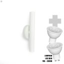 Ver imagem 5 de Arandela Parede Foco Duplo Slim Palito - Branco + Led Gu10