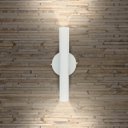 Ver imagem 2 de Arandela Parede Foco Duplo Slim Palito - Branco + Led Gu10