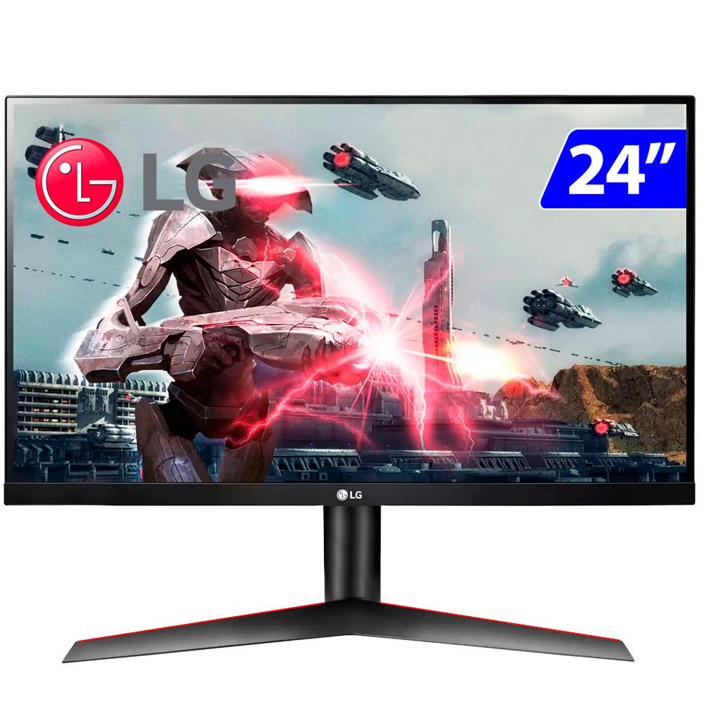 Monitor Gamer LG 24 UltraGear Full HD 144Hz AMD FreeSync HDMI 24GN600 - 1