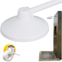 Ver imagem 3 de Chuveiro Ducha Fria Redondo 22cm Branco Para Piscina Jardim Quintal + Fita Veda Rosca Teflon 12mm x