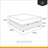 Cama Box Baú Viúva + Colchão de Molas Ensacadas Anjos Classic 128cm - 6
