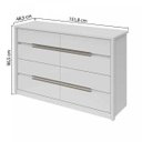 Ver imagem 3 de Cômoda Urban 8 Gavetas Lopas Branca