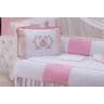 Kit Berço Menina Coruja Rosa 9 Peças - 1