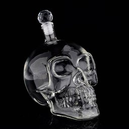 Garrafa de Vidro Crystal Head Caveira Skull Crânio 1 Litro - 1