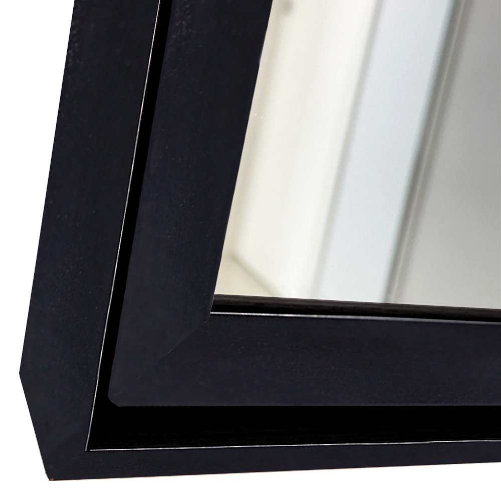 Espelho Decorativo com Moldura Dupla Empório do Adesivo Moldura Preta 40x60cm - 4