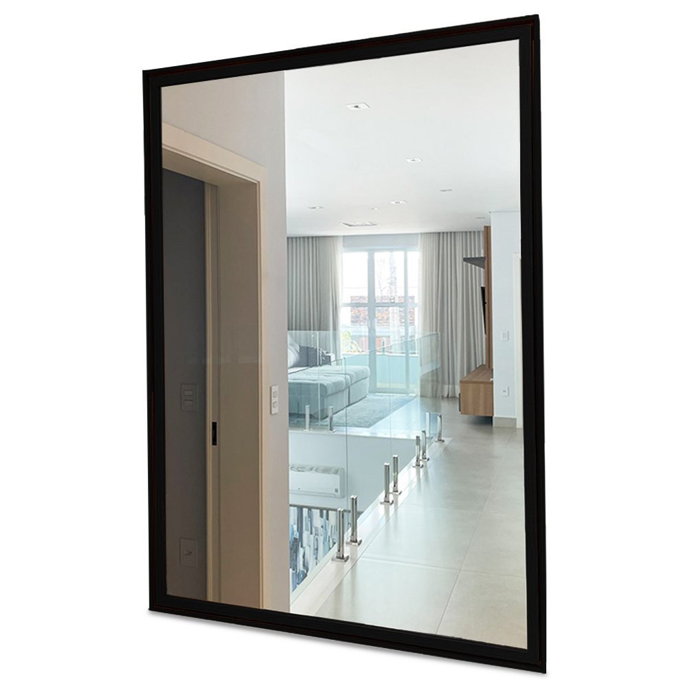 Espelho Decorativo com Moldura Dupla Empório do Adesivo Moldura Preta 40x60cm - 2