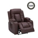 Ver imagem 1 de Poltrona Reclinável Austin com Massagem Aquecimento USB Usbc Óculos Massageador Bluetooth PU
