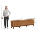 Ver imagem 4 de Rack para TV até 75 Polegadas 3 Portas 180cm Kappesberg Canela