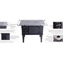 Ver imagem 3 de Fogão A Lenha Nº 02 Direito Ferro Fundido Preto 3E