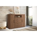 Ver imagem 1 de Cômoda Casal Master c/ 2 Portas 1 Nicho e 4 Gavetas Jatoba - Santos Andirá
