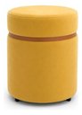 Ver imagem 3 de Kit de Puff Superior Cobre Fosco, Cor Amarelo Claro Veludo - Let Móveis