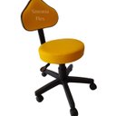 Ver imagem 2 de Cadeira Mocho Verona - Regulagem de Altura a Gás - Base com Rodízio Korano Amarelo