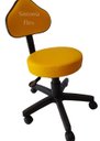 Ver imagem 2 de Cadeira Mocho Verona - Regulagem de Altura a Gás - Base com Rodízio Korano Amarelo