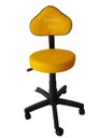Ver imagem 1 de Cadeira Mocho Verona - Regulagem de Altura a Gás - Base com Rodízio Korano Amarelo