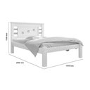 Ver imagem 4 de Cama Casal com Cabeceira Flex Lavínia Naturalle e Off White