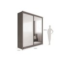Ver imagem 3 de Guarda Roupa 2 Portas 4 Gavs Trento Conquista Branco