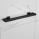 Ver imagem 3 de Kit Acessórios para Banheiros 4 Peças Lavabo com Toalheiro Duplo Preto Fosco