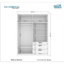 Ver imagem 4 de Guarda-Roupa Casal Conect 4 Portas Santos Andirá