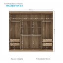 Ver imagem 2 de Guarda-Roupa Casal 8 Portas Havana Master Vip Santos Andirá