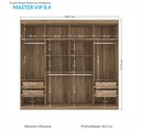 Ver imagem 2 de Guarda-Roupa Casal 8 Portas Havana Master Vip Santos Andirá