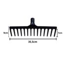 Ver imagem 3 de Kit 3 Ancinho de Aço 14 Dentes 35cm sem Cabo - Volpato
