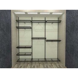 Conjunto Comac com 3 estantes cremalheira e 11 prateleiras tamanho 185 cm x 200 cm (tipo Closet) - P - 3