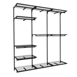 Conjunto Comac com 3 estantes cremalheira e 11 prateleiras tamanho 185 cm x 200 cm (tipo Closet) - P - 1